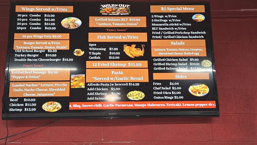 Wild N Out Market & Cafe Menu image 1